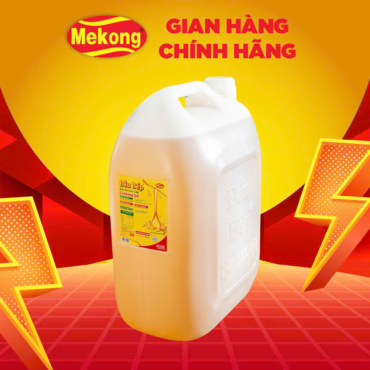 Dầu Ăn Cao Cấp Đầu Bếp (Cooking Oil) Giọt Vàng Của Các Đầu Bếp 25 Kg