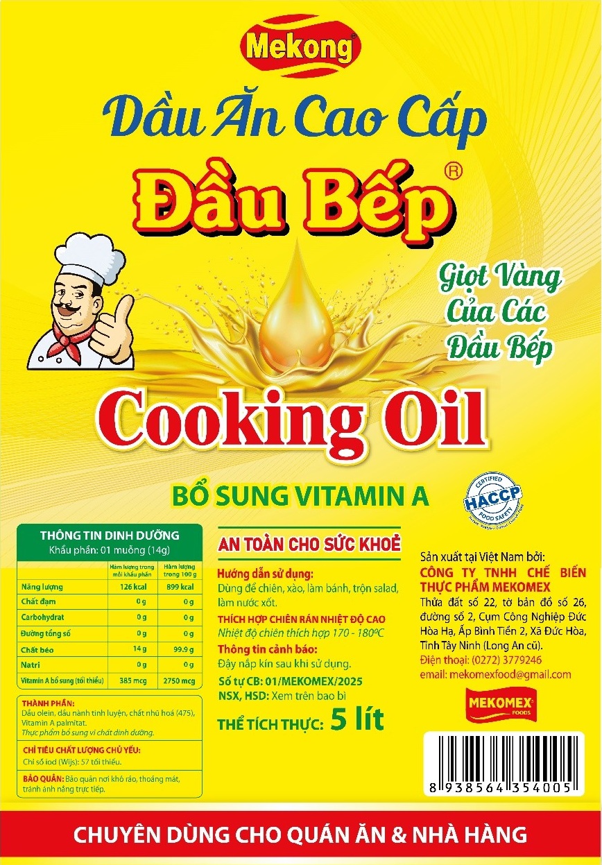 Dầu Ăn Cao Cấp Đầu Bếp (Cooking Oil) Giọt Vàng Của Các Đầu Bếp